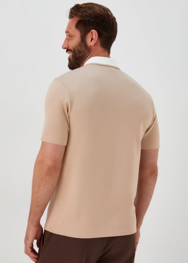 Stone Smart Half Zip Polo Shirt