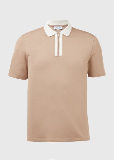 Stone Smart Half Zip Polo Shirt