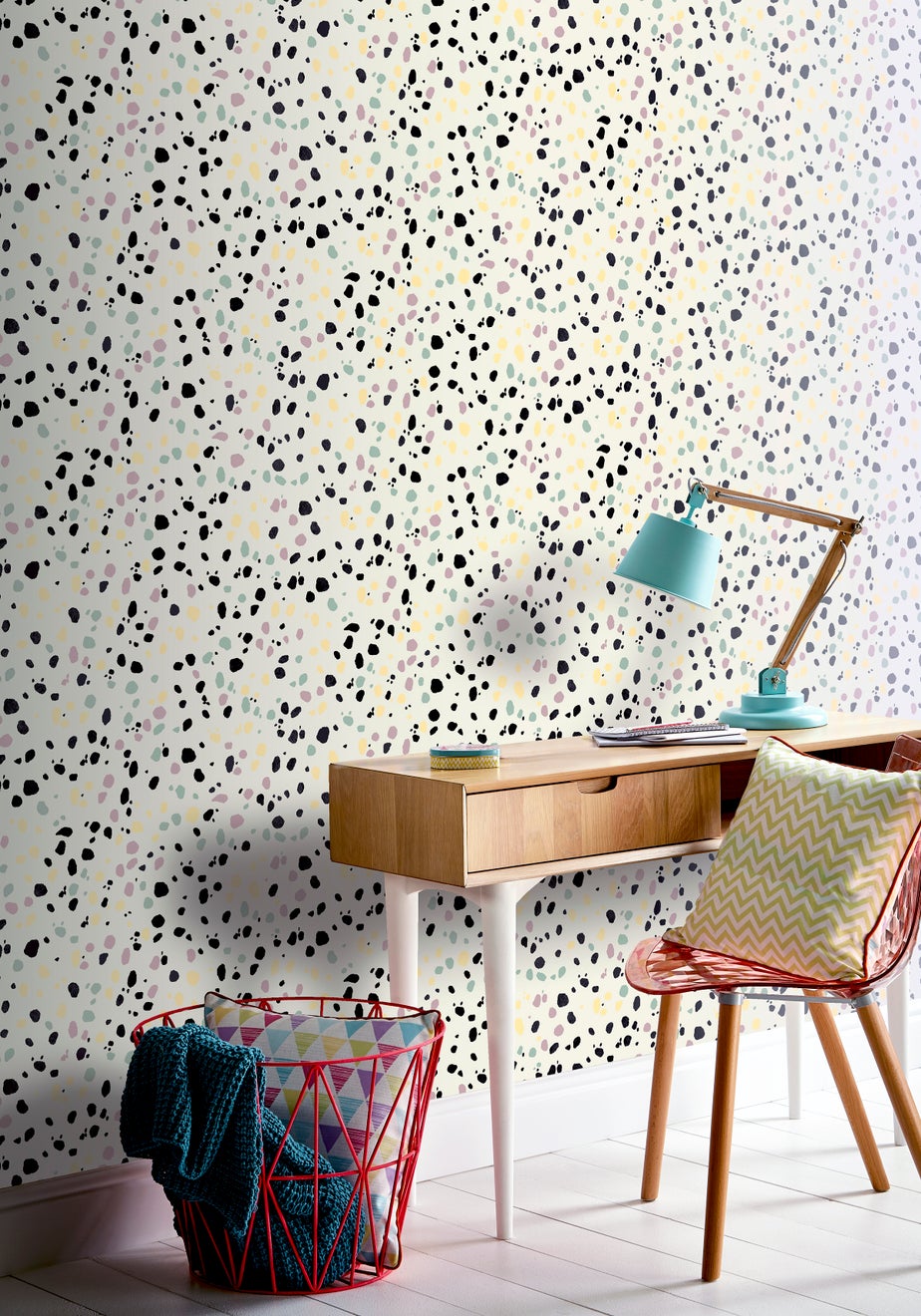 Arthouse Dalmatian Print Pastel Wallpaper (10.05m x 53cm)