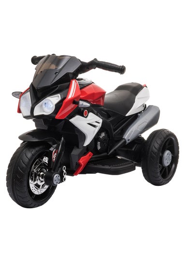 HOMCOM Kids Electric Motorcycle Ride-On Toy 6V Battery with Music, Horn and Lights (Red)
