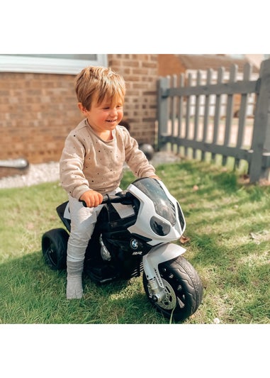 HOMCOM Electric Kids Ride on Motorcycle BMW Liscensed with Headlights and Music (Black)