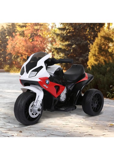 HOMCOM Electric Kids Ride on Motorcycle BMW Liscensed with Headlights and Music (Red)