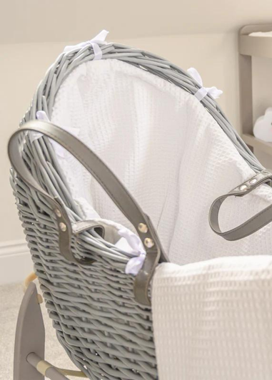 Clair de Lune White Waffle Grey Wicker Noah Pod ®