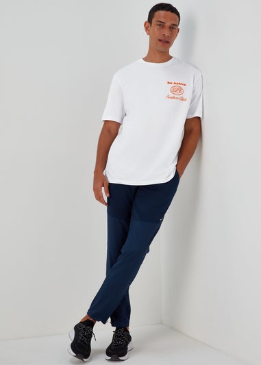 Souluxe White Be Active Print Sports T-Shirt