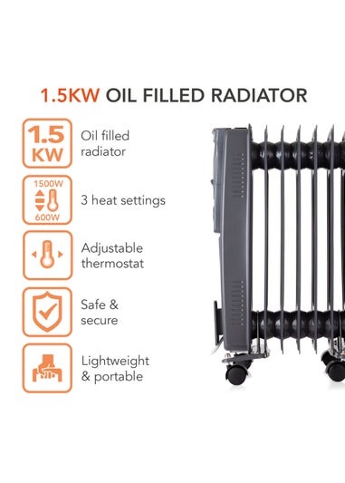 Warmlite 1500W Oil Filled Radiator