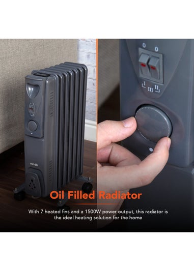 Warmlite 1500W Oil Filled Radiator