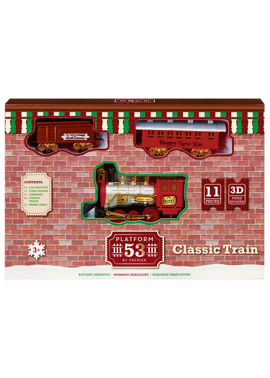 Premier Decorations 11 Piece Battery Operated Train Set with Sound