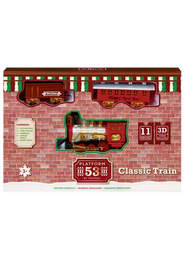 Premier Decorations 11 Piece Battery Operated Train Set with Sound