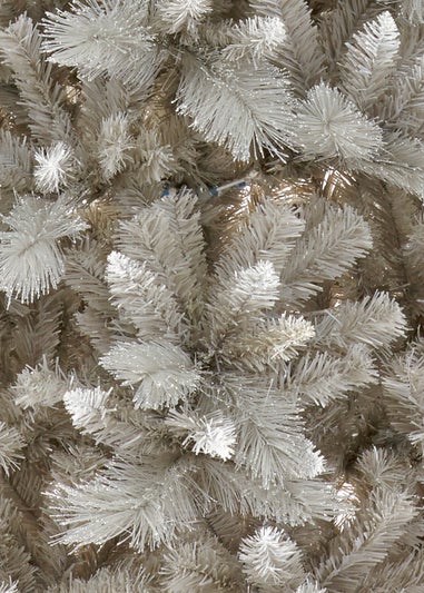 Premier Decorations Grey Silver Tipped Fir Christmas Tree 6ft