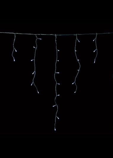 Premier Decorations 480 White LED Snowing Iciclebrights