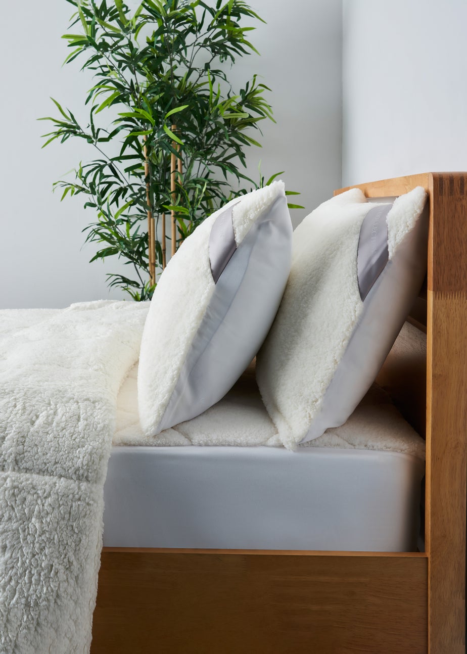 BHS Teddy Fleece Pillow Protector Pair