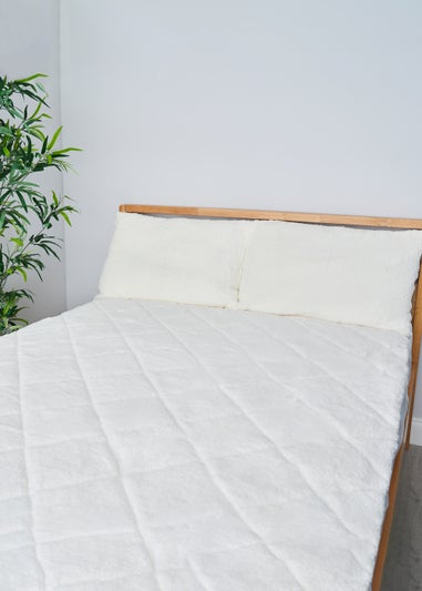 BHS Teddy Fleece 13.5 Tog Duvet Cream