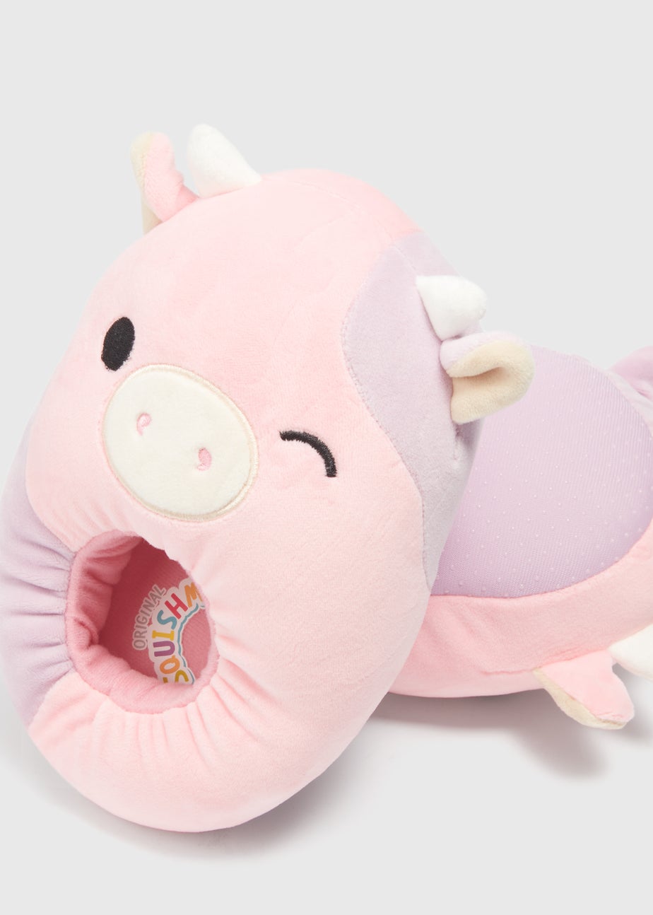 Kids Pink Squishmallows Patty Slippers (Younger 11-Older 7)