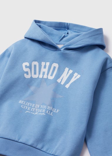 Girls Blue Good Energy Hoodie (7-15yrs)