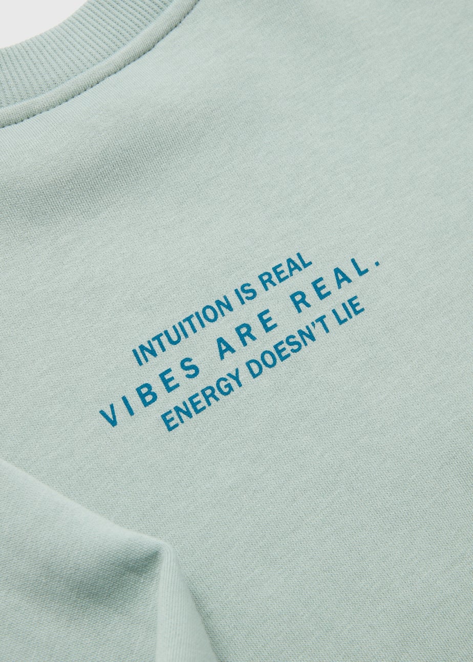 Girls Mint Energy Oversized Sweatshirt (7-15yrs)