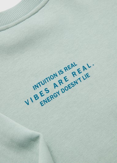 Girls Mint Energy Oversized Sweatshirt (7-15yrs)