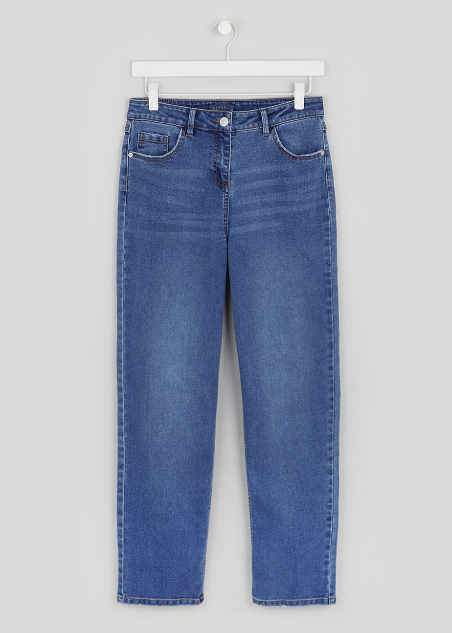 Papaya Petite Grace Straight Jeans