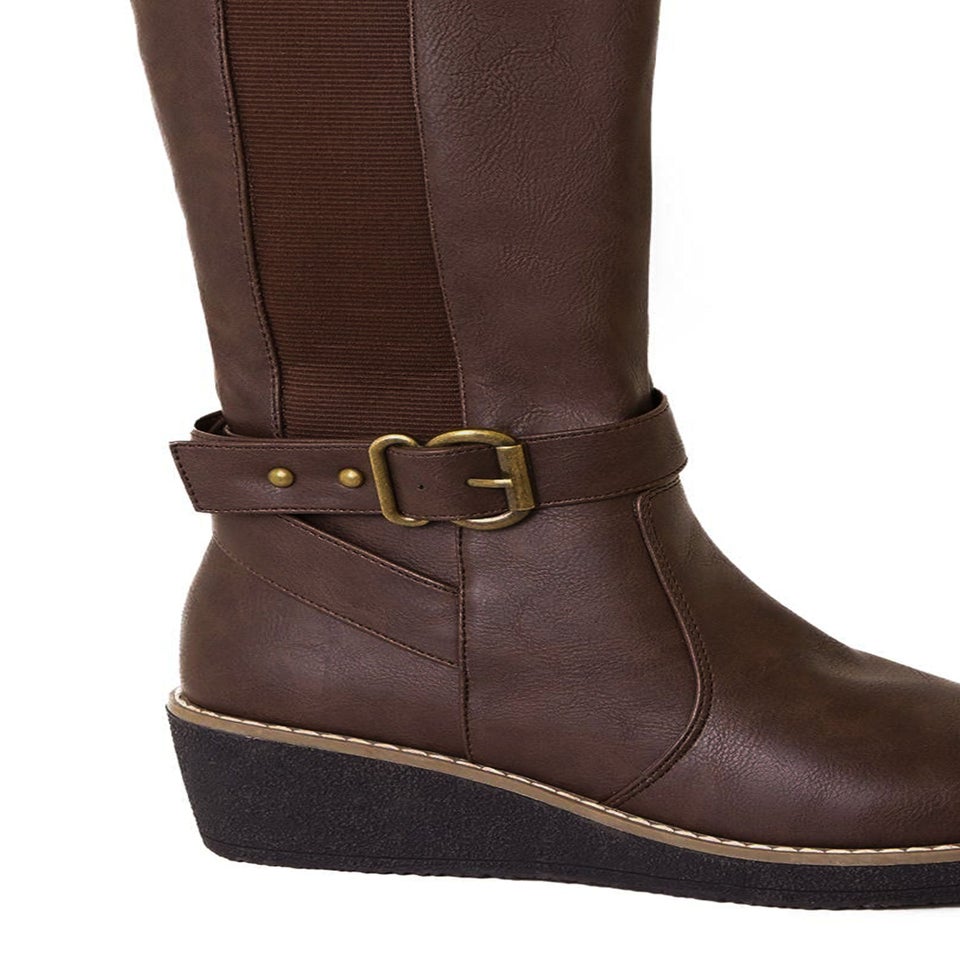 Where's That From Ayleen Knee High Boots In Brown