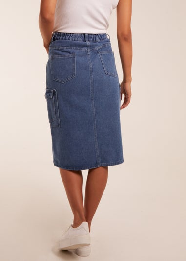 Blue Vanilla Denim Pocket Denim Skirt