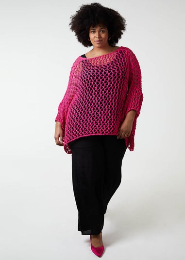 Blue Vanilla Black Curve Wide Leg Trousers