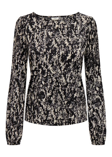 JDY Multicoloured Print Long Sleeve Top