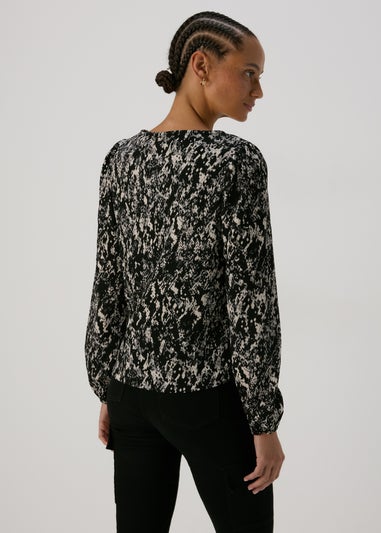 JDY Multicoloured Print Long Sleeve Top