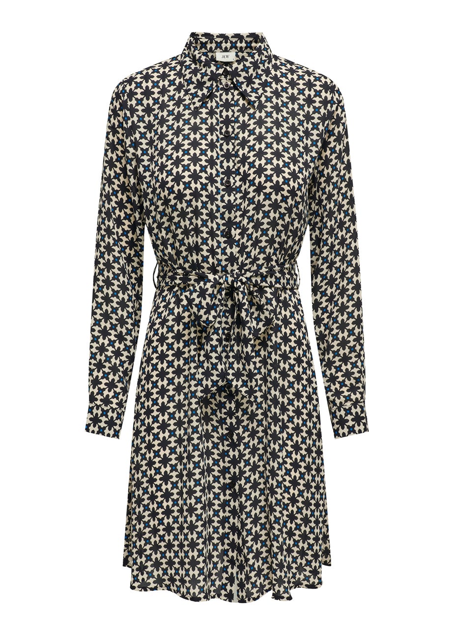 JDY Multicoloured Floral Print Long Sleeve Shirt Dress