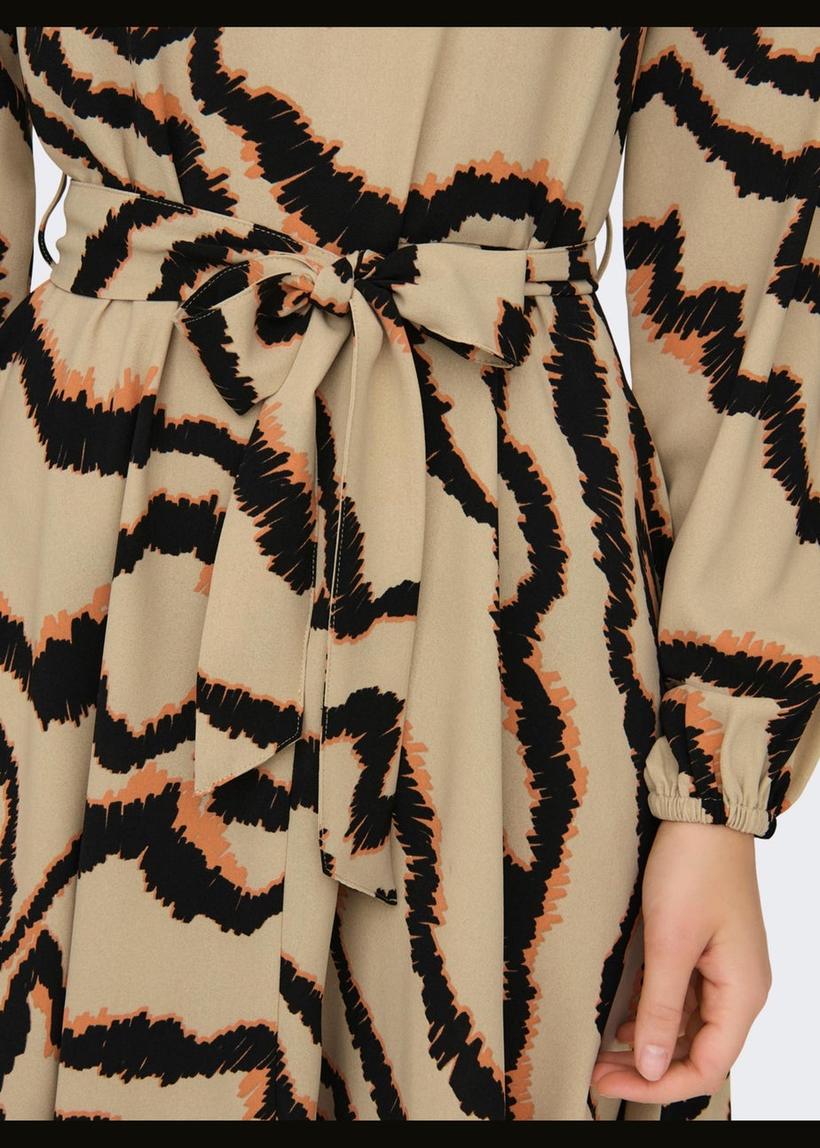 JDY Multicoloured Print Long Sleeve Dress