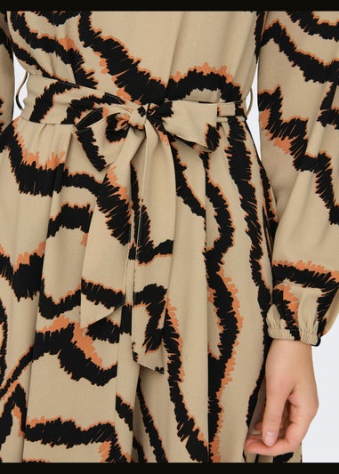 JDY Multicoloured Print Long Sleeve Dress