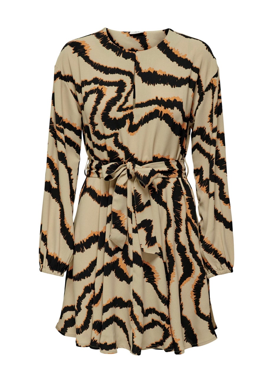 JDY Multicoloured Print Long Sleeve Dress