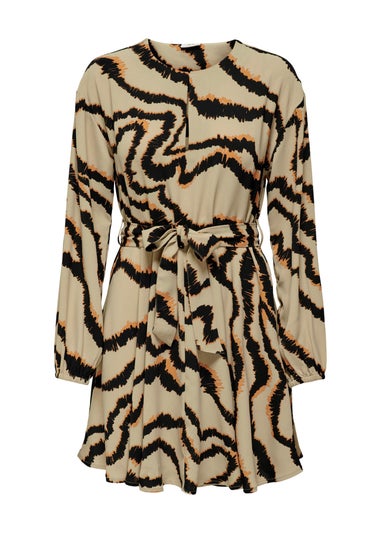 JDY Multicoloured Print Long Sleeve Dress