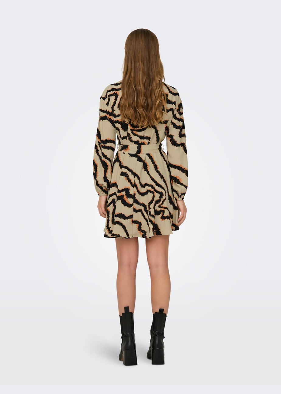 JDY Multicoloured Print Long Sleeve Dress