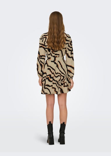 JDY Multicoloured Print Long Sleeve Dress