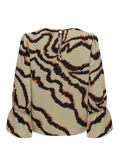 JDY Multicoloured Print Long Sleeve Top