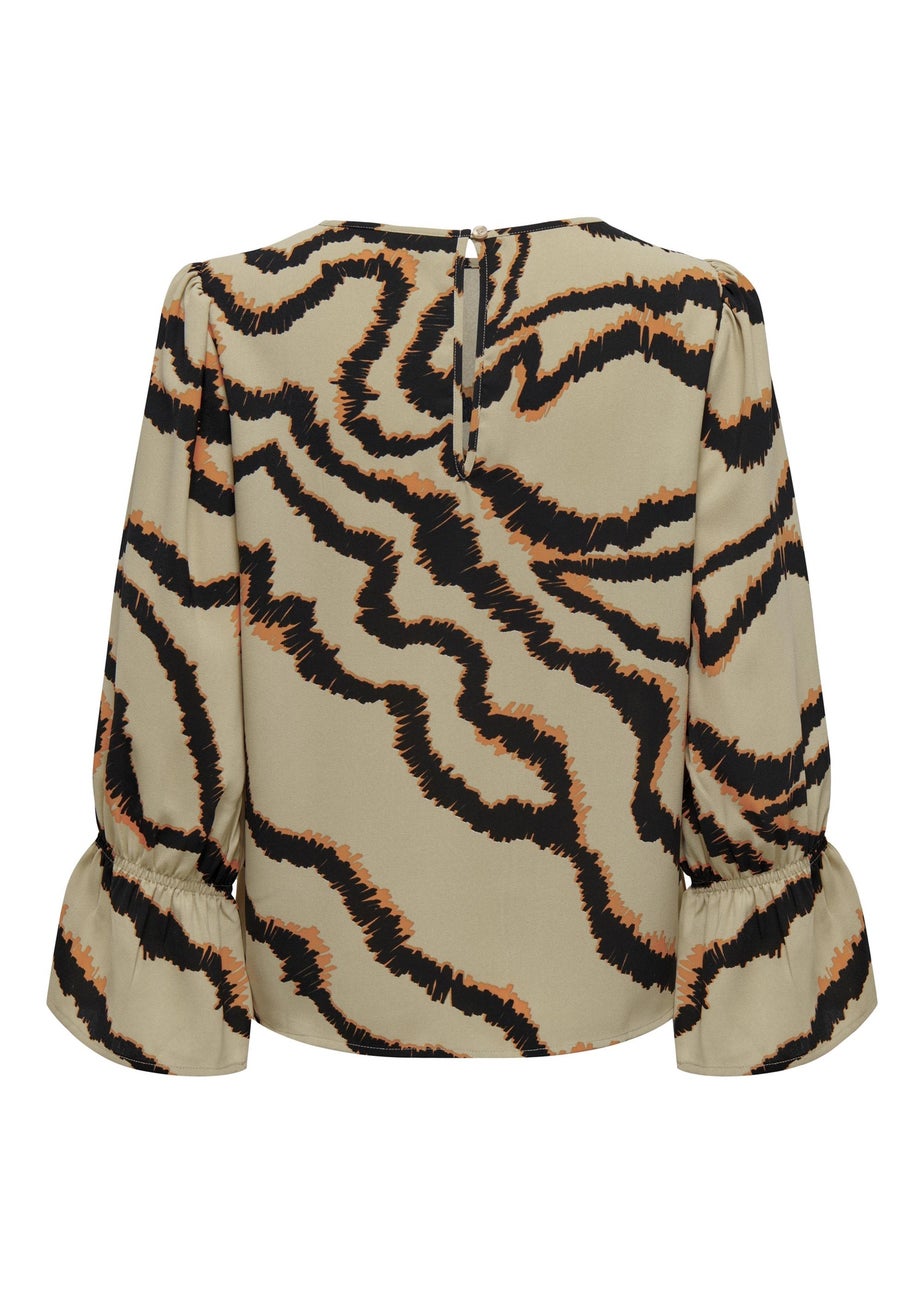 JDY Multicoloured Print Long Sleeve Top