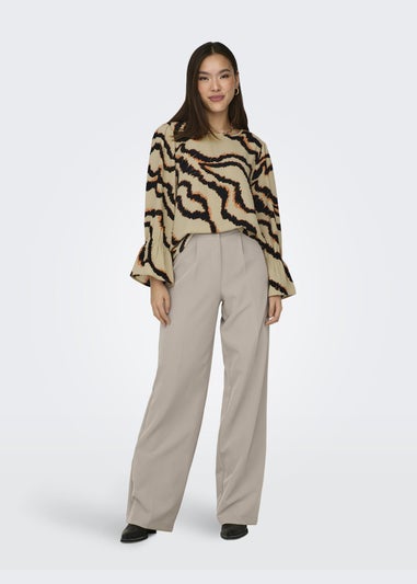 JDY Multicoloured Print Long Sleeve Top