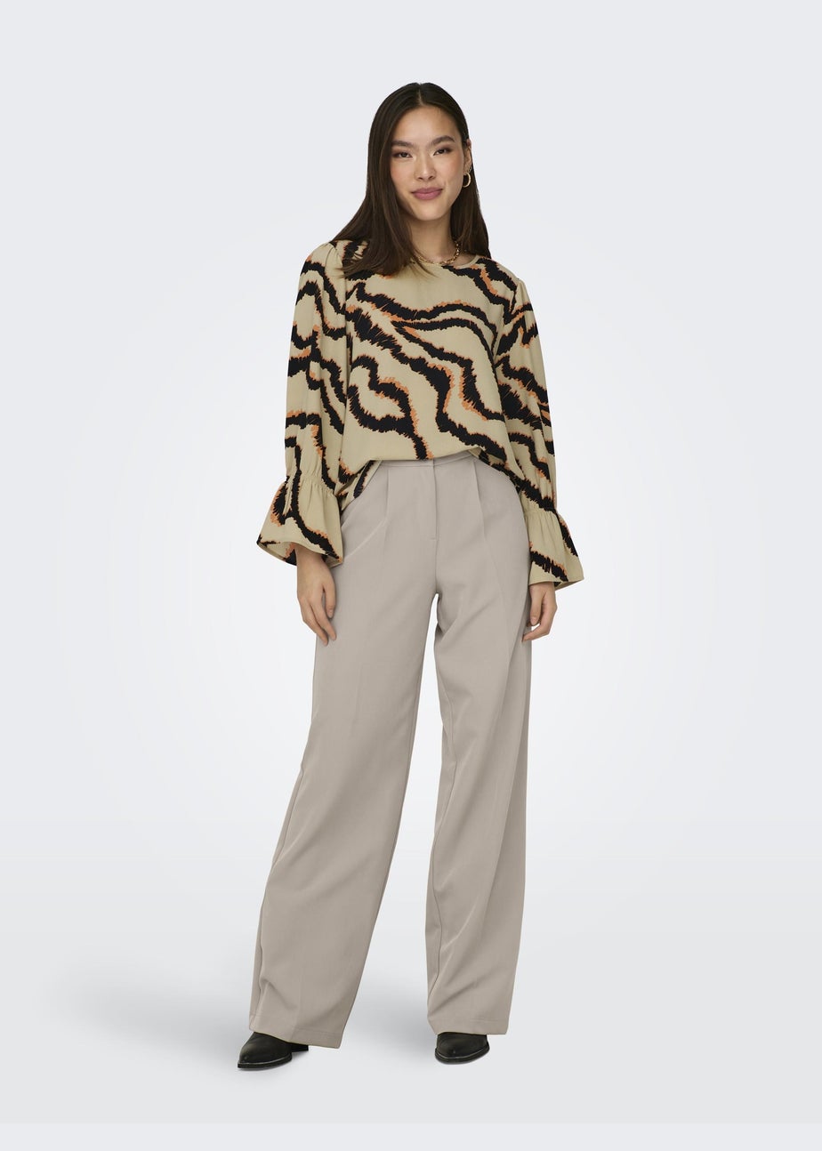 JDY Multicoloured Print Long Sleeve Top