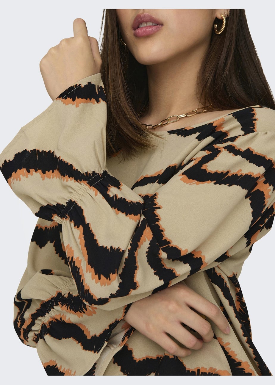 JDY Multicoloured Print Long Sleeve Top