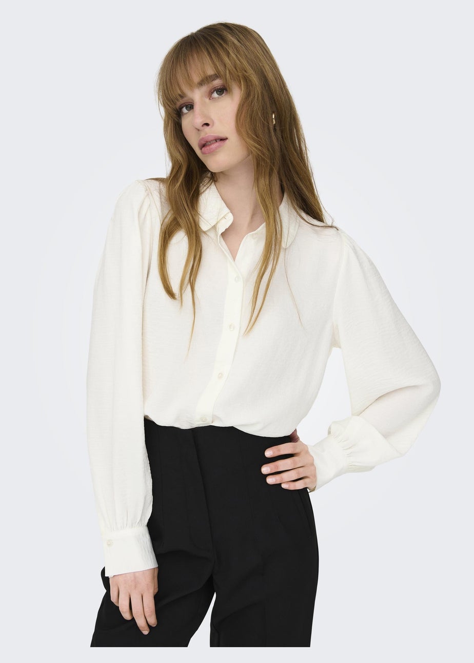 JDY White Button Up Shirt