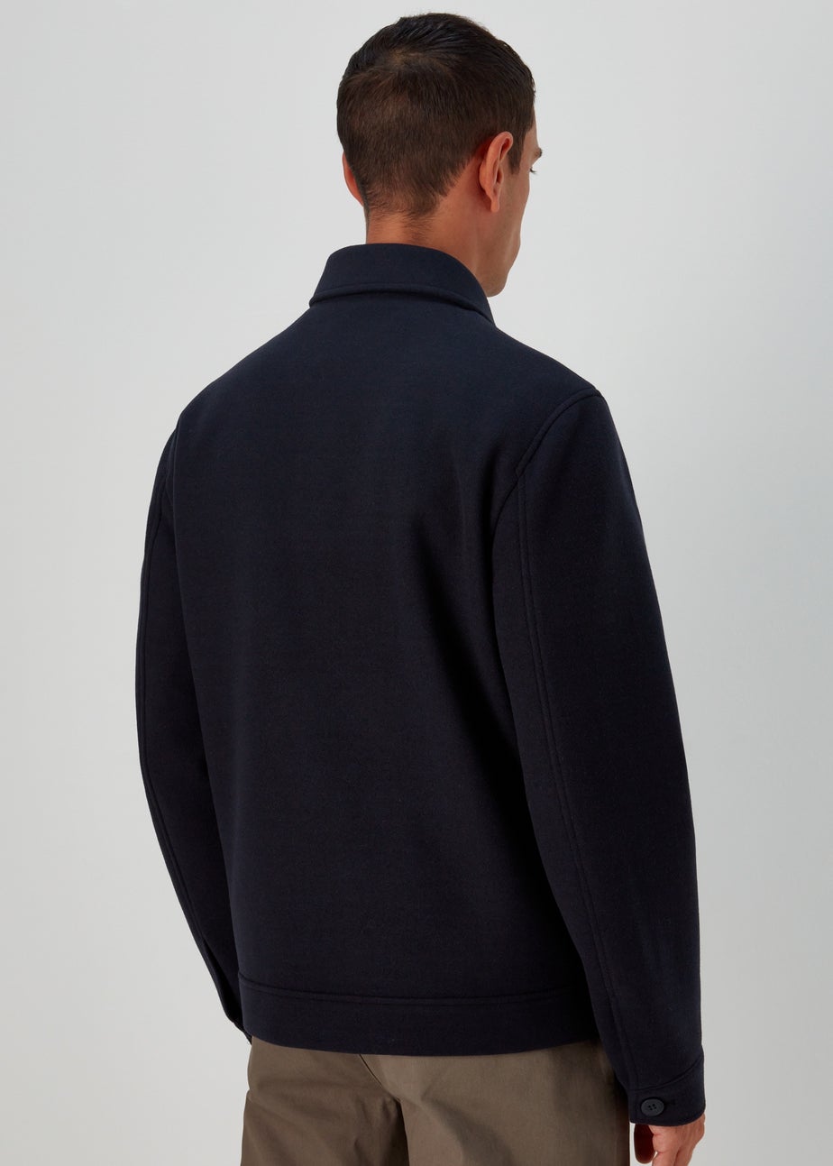 Navy Button Up Shacket