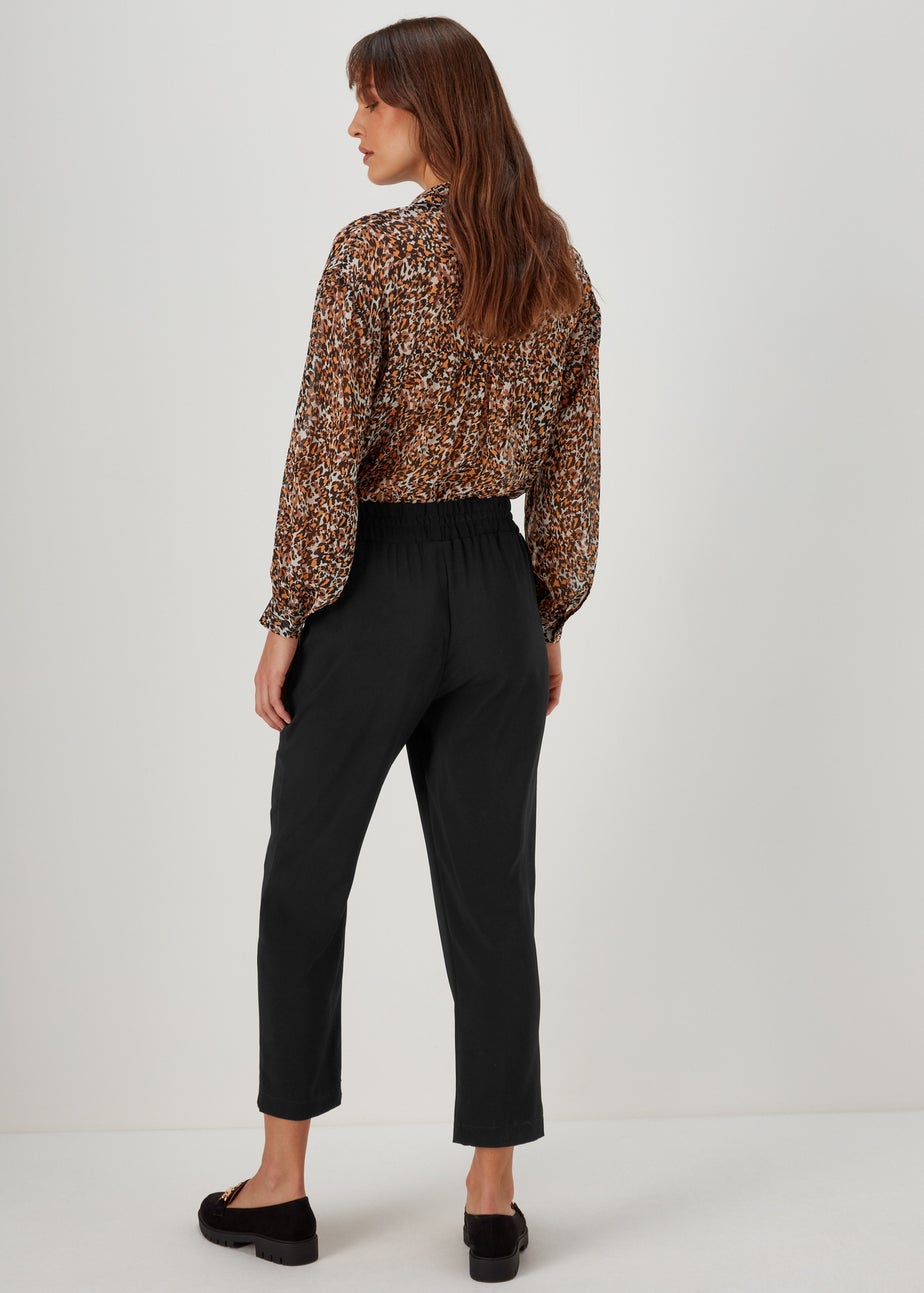 Et Vous Black Tapered Trousers