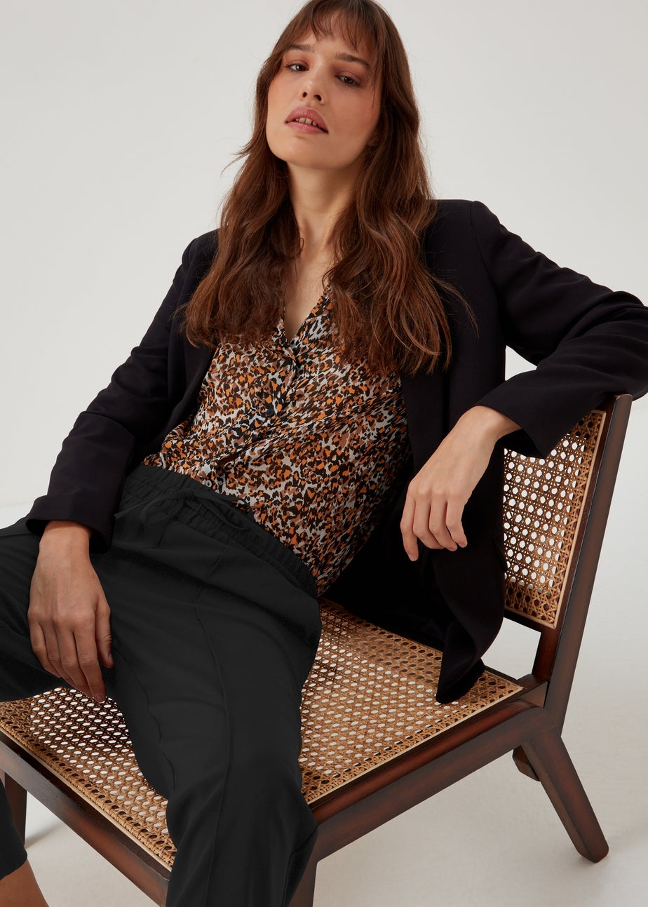 Et Vous Black Tapered Trousers