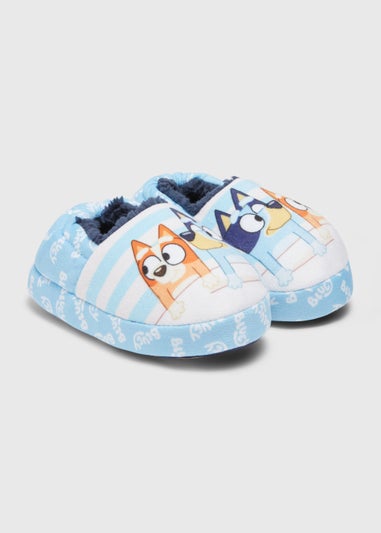 Kids Blue Bluey Slippers (Younger 5-10)