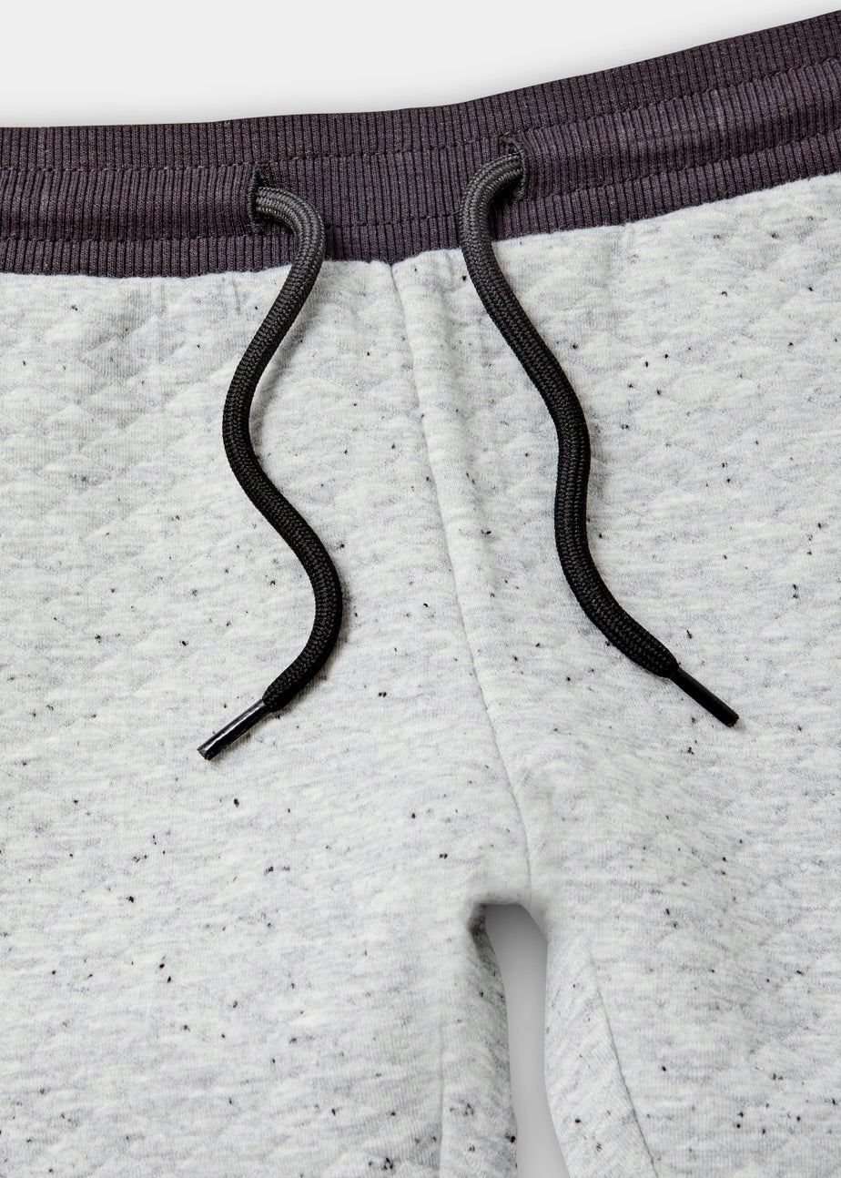 Boys Grey Quilted Hoodie & Joggers Set (1-6yrs)