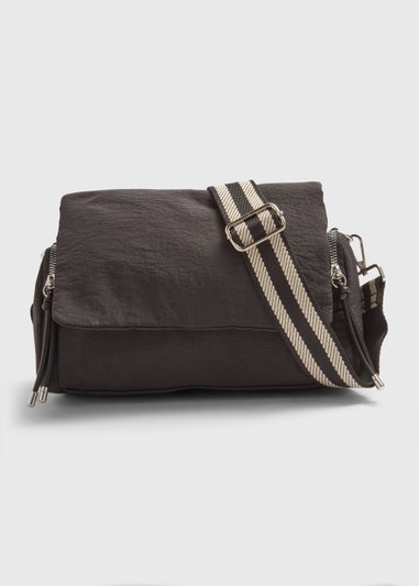 Black Nylon Modular Cross Body Bag