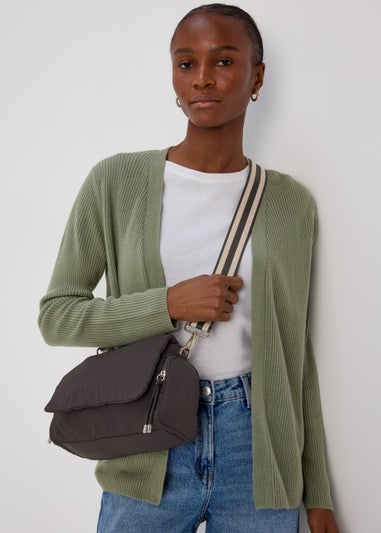 Black Nylon Modular Cross Body Bag