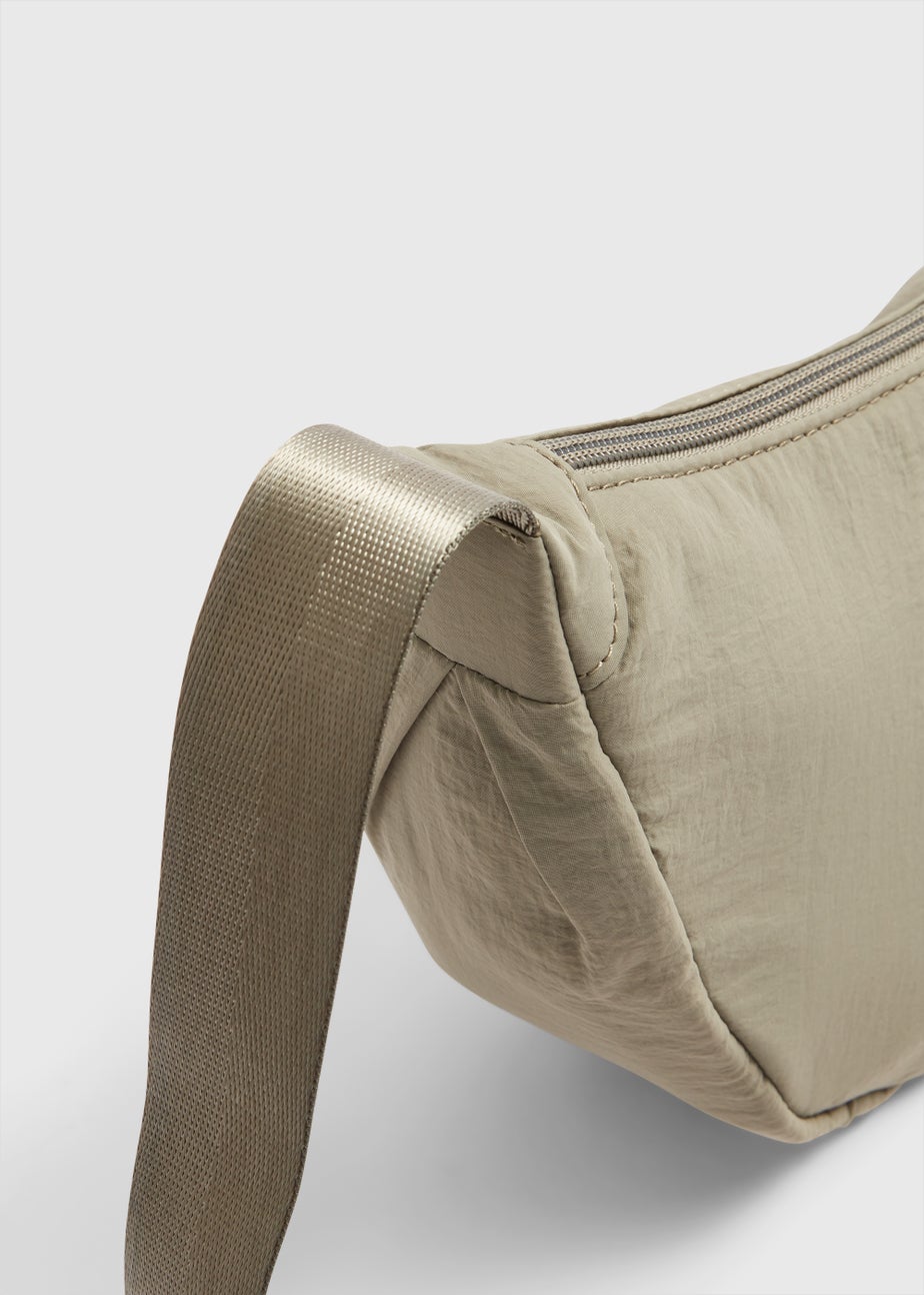 Khaki Nylon Moon Bag