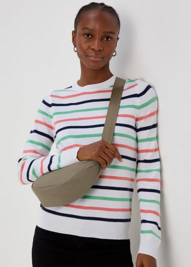 Khaki Nylon Moon Bag