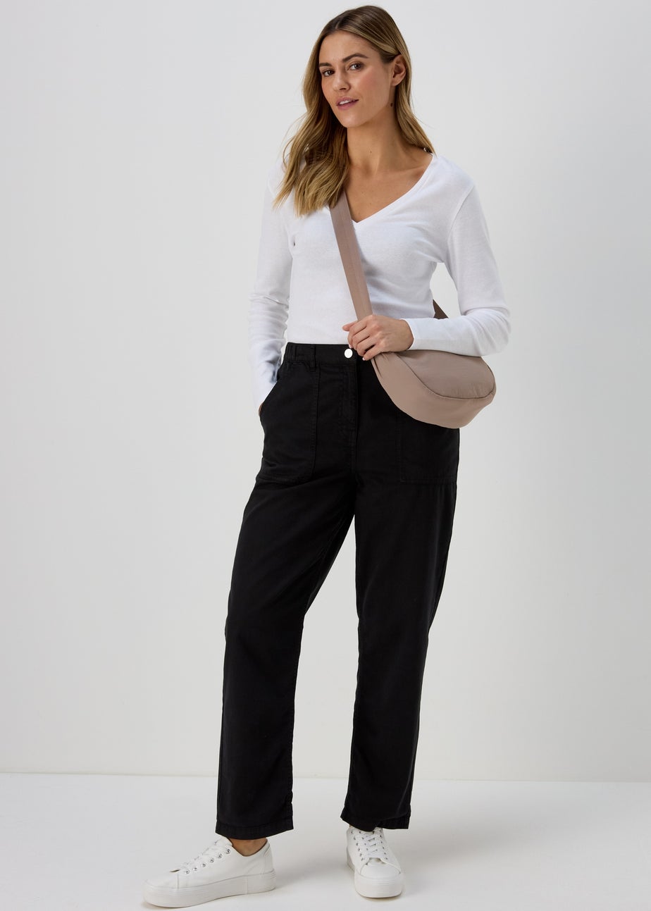 Taupe Nylon Moon Bag