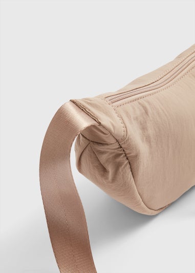 Taupe Nylon Moon Bag